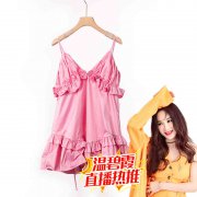 温碧霞IRENENA服装品牌性感公主裙薄款吊带裙