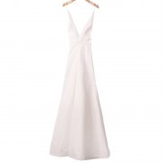 温碧霞IRENENA服装品牌,深V领长裙无袖纯色收腰礼服